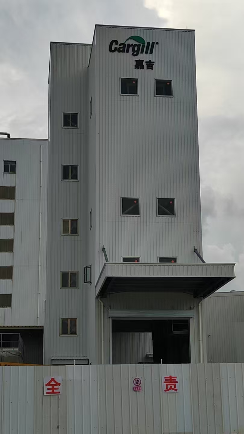 嘉吉飼料（陽江）結構工程   廣東鋼結構公司選擇廣州經緯鋼結構工程有限公司